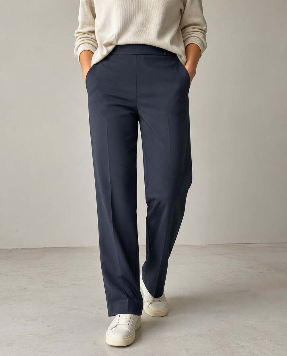 Susan Graver Size 14 Pull-On Straight Leg Dress Pants